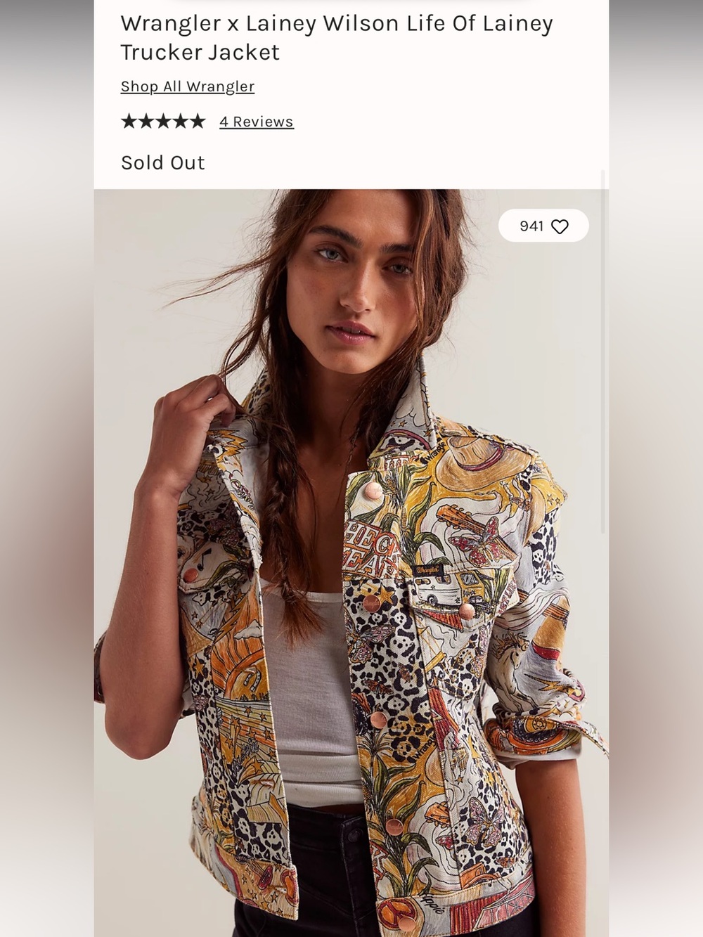 WRANGLER x LAINEY WILSON Life Of Lainey Trucker Jacket
